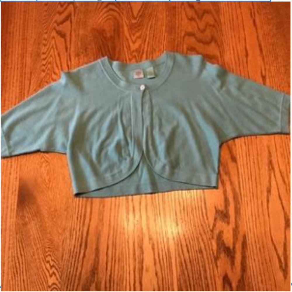 "HWR" Anthropologie, green shrug style sweater, never worn, L